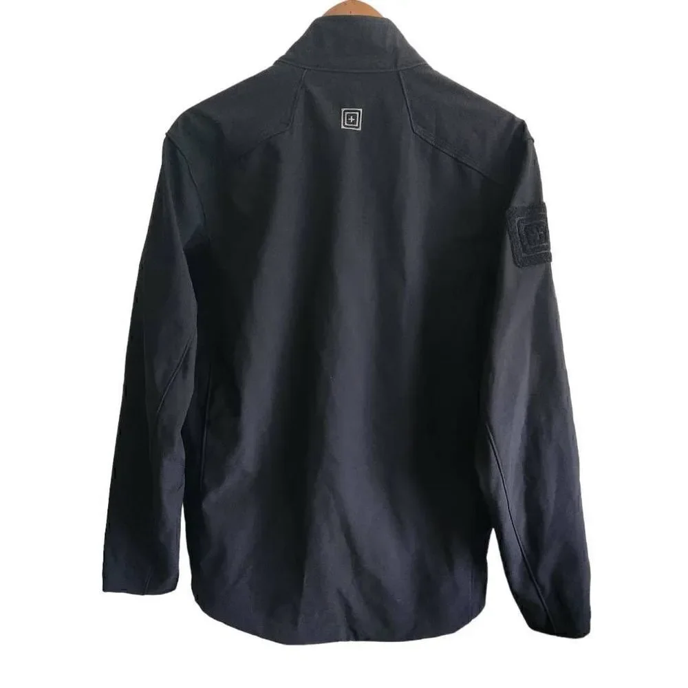 ‎5.11 Tactical Softshell Jacket Men's Small Black Full Zip Water Resistant